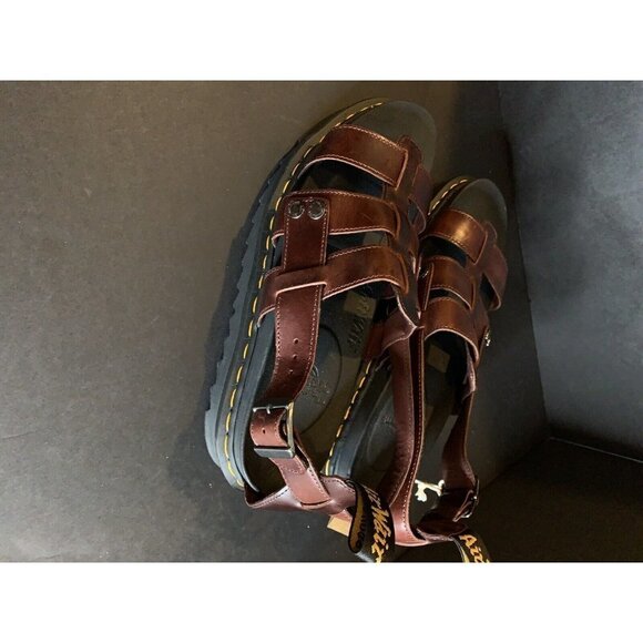 Doc Dr. Martens Terry Platform Brown Charro Sandals Unisex M 13 EU 47 NWT - Picture 7 of 12